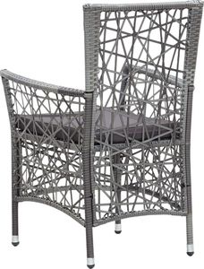 vidaXL 9 częściowy zestaw mebli ogrodowych z polirattanu, szary (45992) 8