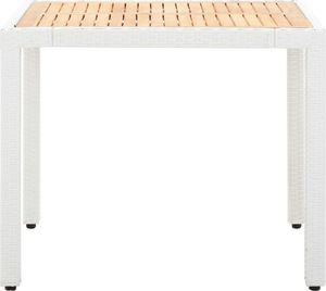 vidaXL 5 częściowy zestaw mebli ogrodowych, polirattan, biały (45982) 3