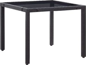 vidaXL 5 częściowy zestaw mebli ogrodowych, rattan PE, czarny (45978) 3