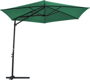 vidaXL Parasol ogrodowy na stalowym słupku, 300 cm, zielony 3