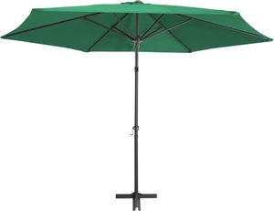 vidaXL Parasol ogrodowy na stalowym słupku, 300 cm, zielony 4