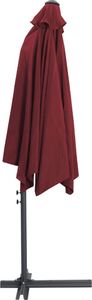 vidaXL Parasol ogrodowy na stalowym słupku, 300 cm, bordowy 5