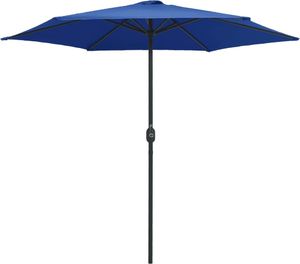 vidaXL Parasol ogrodowy na słupku aluminiowym, 270x246 cm, lazurowy 3