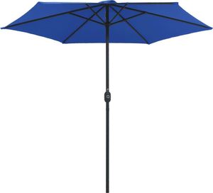 vidaXL Parasol ogrodowy na słupku aluminiowym, 270x246 cm, lazurowy 4