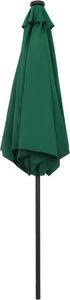 vidaXL Parasol ogrodowy z LED i aluminiowym słupkiem, 270 cm, zielony 5