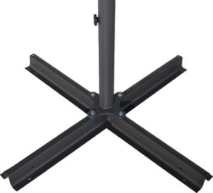 vidaXL Parasol ogrodowy na słupku aluminiowym, 600 cm, lazurowy 5