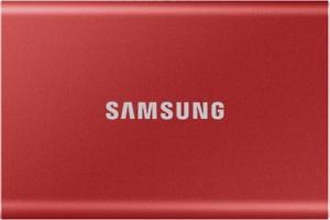 Dysk zewnętrzny SSD Samsung T7 Portable 1TB Czerwony (MU-PC1T0R/WW) 1