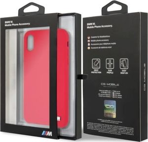 BMW Etui hardcase BMW BMHCPXMSILRE iPhone X /Xs czerwony/red Silicone M Collection 6