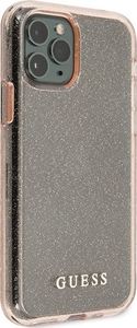 Guess Guess GUHCN65PCGLPI iPhone 11 Pro Max różowy/pink hard case Glitter 5