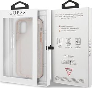 Guess Guess GUHCN65PCGLPI iPhone 11 Pro Max różowy/pink hard case Glitter 7