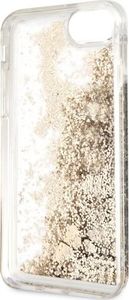 Guess Guess GUHCI8GLHREGO iPhone 7/8/SE 2020 gold/złoty hard case Liquid Glitter Hearts 6