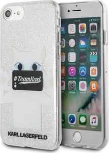 Karl Lagerfeld Karl Lagerfeld KLHCP7TRKPCSG iPhone 7/8 SE 2020 srebrny/silver Choupette Selfie Glitter 1