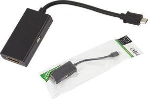 Adapter USB JTC Electronics HD30 microUSB - HDMI + microUSB Czarny  (646-uniw) 1