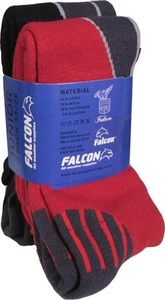 Falcon Skarpety Max Jr 2 Pack dziecięce : Kolor - Czerwony, Rozmiar - S 2