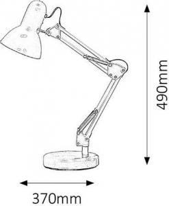 Lampka biurkowa Rabalux różowa  (4179) 5