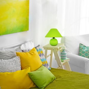 Lampa stołowa Rabalux Lampa stołowa lampka Rabalux Ariel 1x40W E14 zielona 4907 4