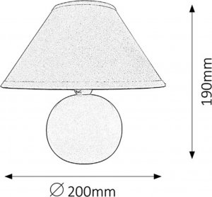 Lampa stołowa Rabalux Lampa stołowa lampka Rabalux Ariel 1x40W E14 zielona 4907 5