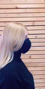 Jokado Maska dwuwarstwowa bawełniana czarna  5 sztuk 2