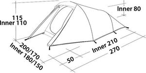 Namiot turystyczny Easy Camp Energy 300 czerwony 2