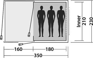 Namiot turystyczny Easy Camp Namiot turystyczny Galaxy 300 zielony 6