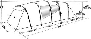 Namiot turystyczny Easy Camp Huntsville Twin 800 czerwony 13
