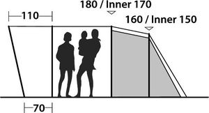 Namiot turystyczny Easy Camp Palmdale 300 zielony 4