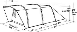 Namiot turystyczny Easy Camp Palmdale 500 zielony 2