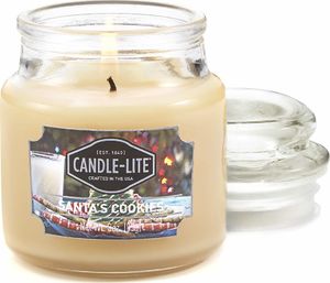 Candle-lite mała świeca zapachowa w szkle z pokrywką 95/60 mm, 85g Santa's Cookies (27607977) 1
