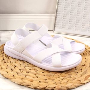 American Club Sandały damskie sportowe na gumki białe r. 37 5