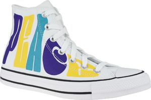 Converse Buty męskie Chuck Taylor All Star Hi Peace białe r. 45 (167892C) 1