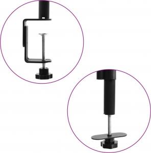 vidaXL Uchwyt biurkowy na 4 monitory 13" - 27" (51070) 5