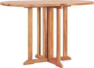 vidaXL składany stół ogrodowy, 120x70x75 cm, lite drewno tekowe (49002) 1