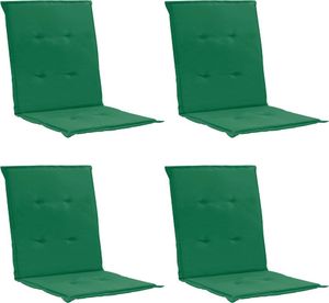 vidaXL VidaXL Poduszki na krzesła ogrodowe, 4 szt., zielone, 100x50x3 cm 1