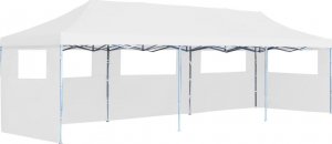 vidaXL VidaXL Składany namiot imprezowy z 5 ścianami bocznymi, 3 x 9 m, biały 1