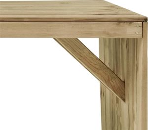 vidaXL 7 częściowy zestaw jadalniany do ogrodu, impregnowana sosna (3054429) 5