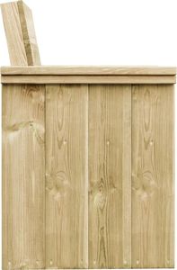 vidaXL 7 częściowy zestaw jadalniany do ogrodu, impregnowana sosna (3054429) 8