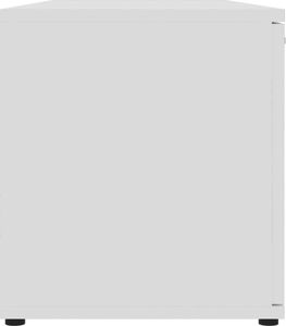 vidaXL Szafka pod TV, wysoki połysk, biała, 120x34x37cm, płyta wiórowa 8