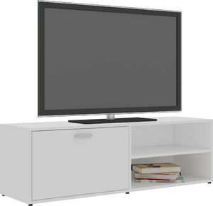 vidaXL Szafka pod TV, biała, 120x34x37 cm, płyta wiórowa 3