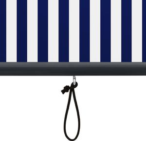 vidaXL Roleta zewnętrzna, 80x250 cm, niebiesko-biała 7