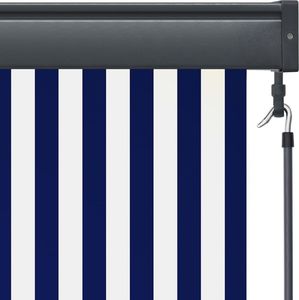 vidaXL Roleta zewnętrzna, 60x250 cm, niebiesko-biała 6