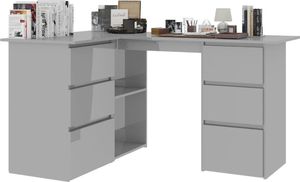 Biurko vidaXL 801097 Szare 145 cm x 100 cm 3