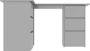 Biurko vidaXL 801097 Szare 145 cm x 100 cm 5
