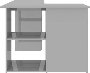 Biurko vidaXL 801097 Szare 145 cm x 100 cm 7