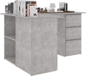 Biurko vidaXL 801093 Jasnoszare 145 cm x 100 cm 4