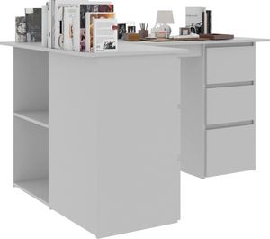 Biurko vidaXL 801091 Szare 145 cmx100 cm 4