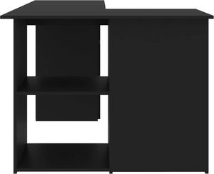 Biurko vidaXL 801090 Czarne 145 cm x 100 cm 7