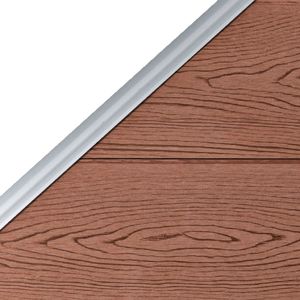 vidaXL Ogrodzenie WPC, 1 panel kwadratowy + 1 skośny, 273x186 cm, brąz 5