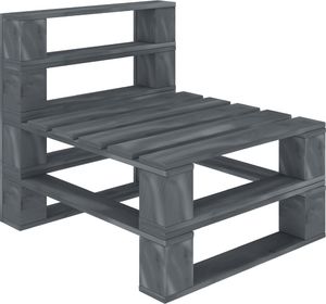 vidaXL Ogrodowe siedzisko z palet z poduszkami w 2 kolorach, drewniane 6