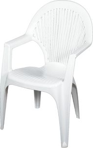 Ołer Garden Plastikowe krzesło Sirena, białe 1