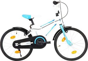 vidaXL Rower dla dzieci, 18 cali, niebiesko-biały 1